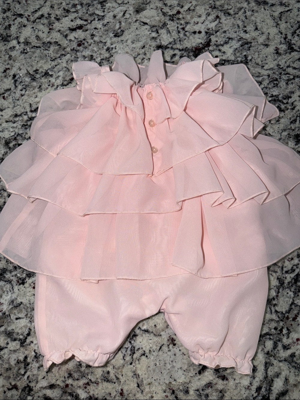 Edgehill Collection Light Pink Ruffle Romper - Picture 4 of 4